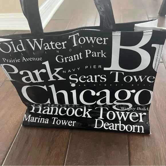 PVC Vinyl Jay Joshua Chicago Tote Bag with Tags; Never Used - Picture 3 of 10